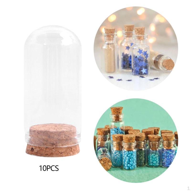 10 Stück Glas-Ausstellungsglocken Dekorative Gläser Multifunktionale Cloche Glocke für Exemplare Zuhause 30mmx60mm von Joom DACH