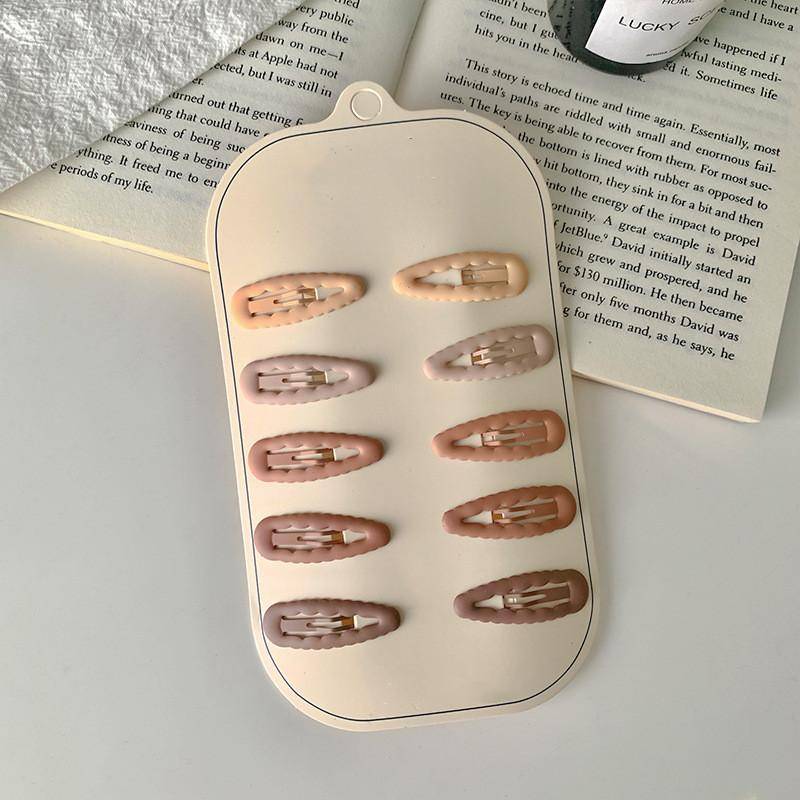 10 Stück Kinder Haarnadel Dot Einfache Bunte Haarspangen für Mädchen Prinzessin Süße Haarspangen Kopfbedeckung Mädchen Kinder Haarschmuck von Joom DACH