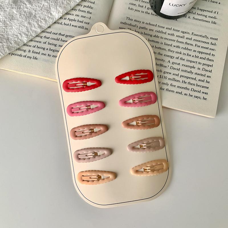 10 Stück Kinder Haarnadel Dot Einfache Bunte Haarspangen für Mädchen Prinzessin Süße Haarspangen Kopfbedeckung Mädchen Kinder Haarschmuck von Joom DACH