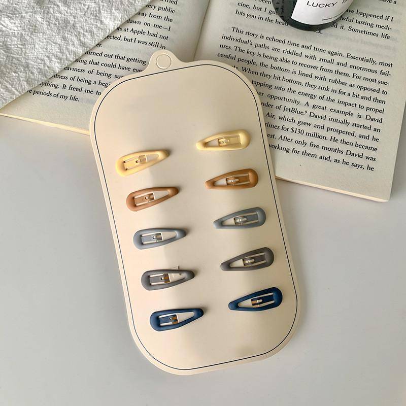 10 Stück Kinder Haarnadel Dot Einfache Bunte Haarspangen für Mädchen Prinzessin Süße Haarspangen Kopfbedeckung Mädchen Kinder Haarschmuck von Joom DACH