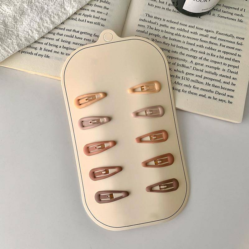 10 Stück Kinder Haarnadel Dot Einfache Bunte Haarspangen für Mädchen Prinzessin Süße Haarspangen Kopfbedeckung Mädchen Kinder Haarschmuck von Joom DACH