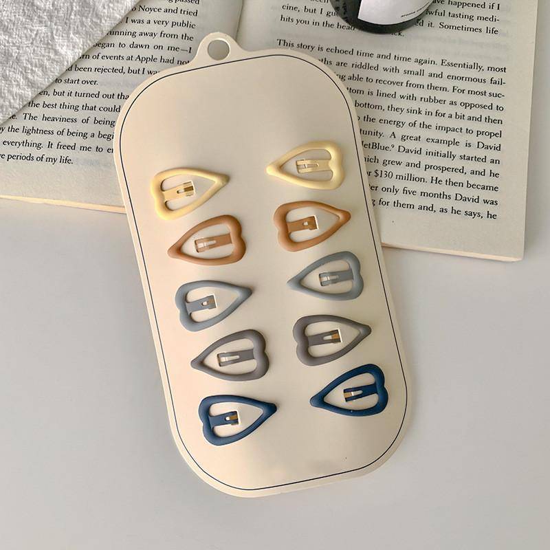 10 Stück Kinder Haarnadel Dot Einfache Bunte Haarspangen für Mädchen Prinzessin Süße Haarspangen Kopfbedeckung Mädchen Kinder Haarschmuck von Joom DACH