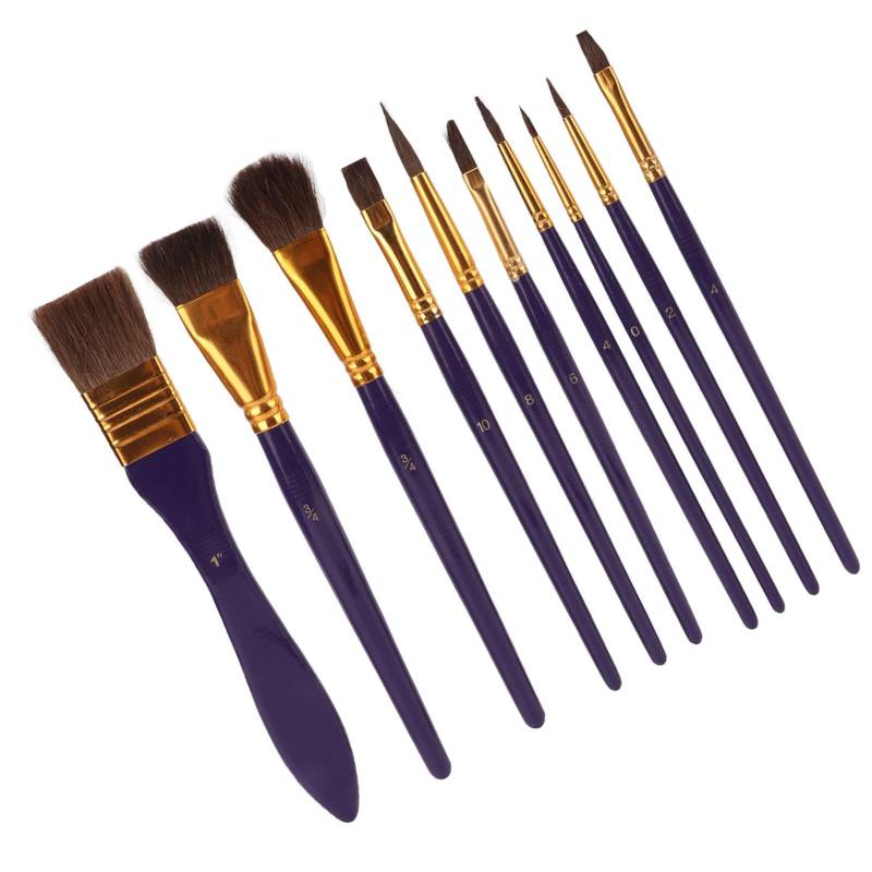 10 Stück Malpinsel Pinsel Stift Nylonwolle mit Aufbewahrungstasche für Acryl Aquarell 10 Stück Malpinsel Pinsel Stift Nylonwolle mit Aufbewahrungstasche für Acryl Aquarell von Joom DACH