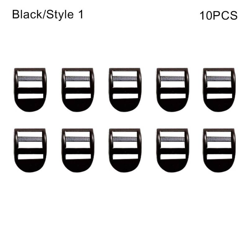 10 Stück Mini Gürtelschnalle Neueste Verstellbare Schnallen Neue Tri-glide Muster Schnallen DIY Puppenzubehör Black-Style 1 von Joom DACH
