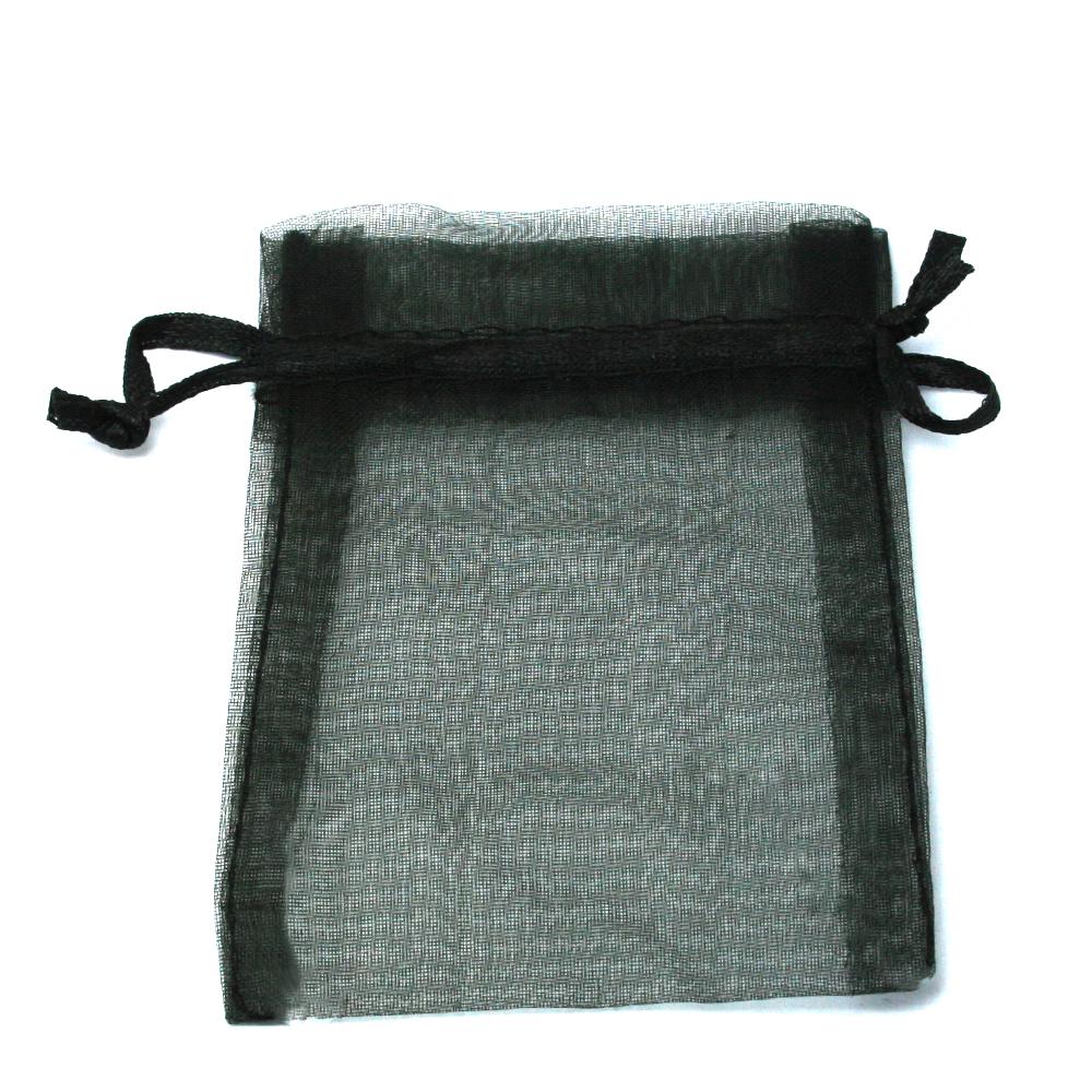 10 Stück Organzabeutel Schmuck Süßigkeiten Geschenktüten Hochzeit Weihnachten Gastgeschenke 7x9cm schwarz von Joom DACH