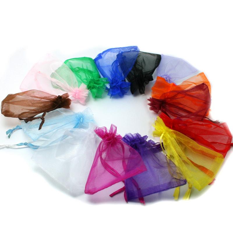 10 Stück Organzabeutel Schmuck Süßigkeiten Geschenktüten Hochzeit Weihnachten Gastgeschenke 9x12cm bunt von Joom DACH