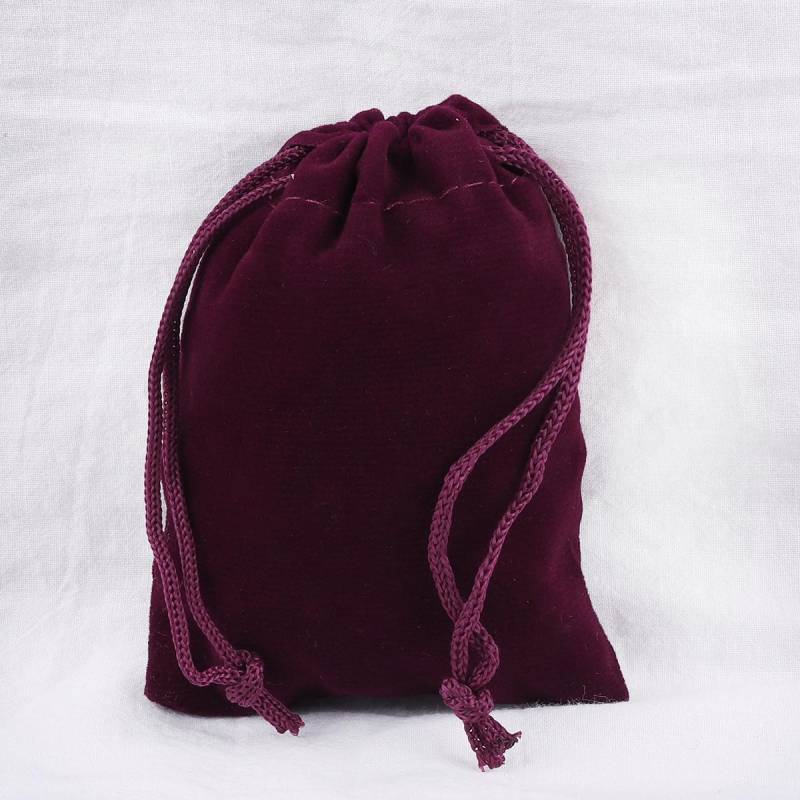 10 Stück Samt-Handytaschen mit Kordelzug, Schmuck, Geschenk, Aufbewahrungshülle, Hochzeit, Party, Bevorzugung, Süßigkeitenbeutel 9x12cm bordeaux von Joom DACH