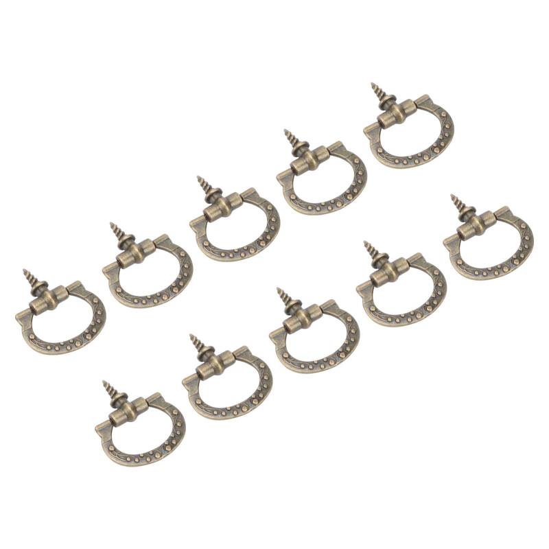 10 Stück Schraubgewinde-Zuggriffe Retro-Einzelloch-Schmuckkästchen-Geschenkbox-Knopf Bronze von Joom DACH