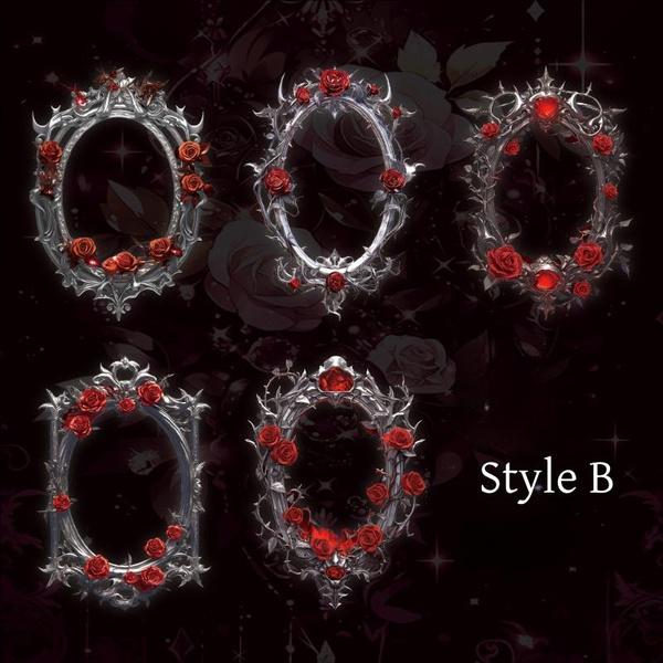 10 Stück Vintage Hohlrosenrahmen Serie Dekoratives Material Papier Perfekt für Collage Journaling DIY Scrapbooking Zubehör von Joom DACH