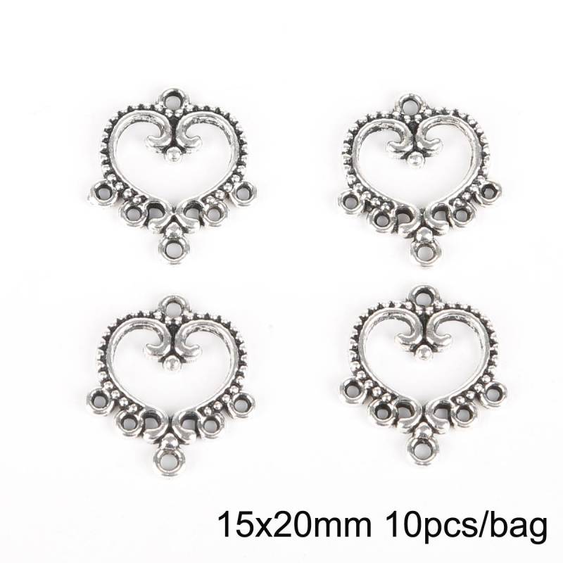 10 Stück antike Splitter fächerförmige Kronleuchter Charm Zubehör für Schmuckherstellung DIY handgemachte Handwerk 02 silber 10 Stück antike Splitter fächerförmige Kronleuchter Charm Zubehör für Schmuckherstellung DIY handgemachte Handwerk 02 silber von Joom DACH