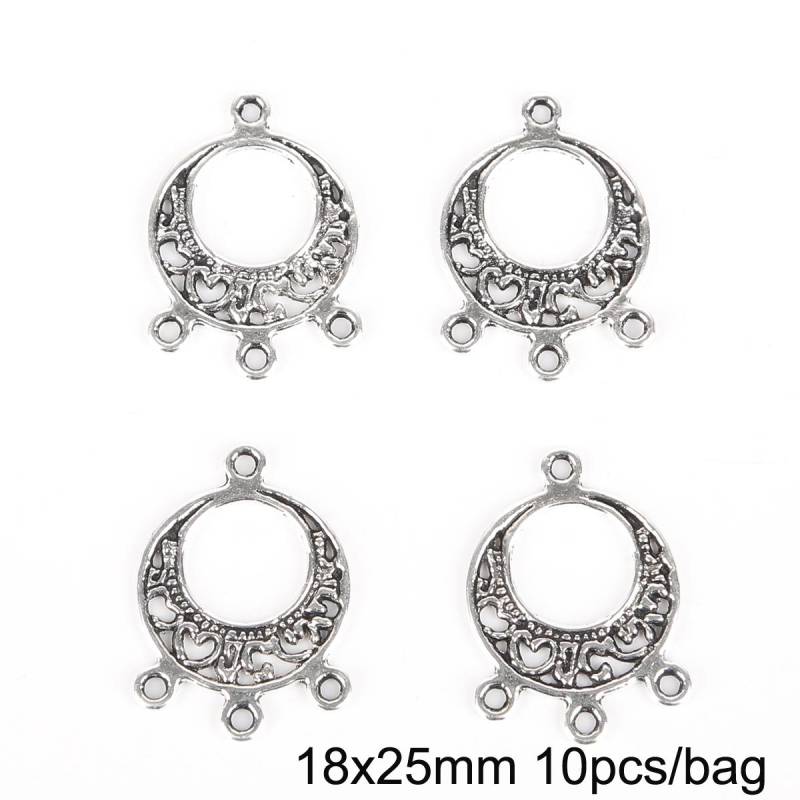 10 Stück antike Splitter fächerförmige Kronleuchter Charm Zubehör für Schmuckherstellung DIY handgemachte Handwerk 03 silber 10 Stück antike Splitter fächerförmige Kronleuchter Charm Zubehör für Schmuckherstellung DIY handgemachte Handwerk 03 silber von Joom DACH