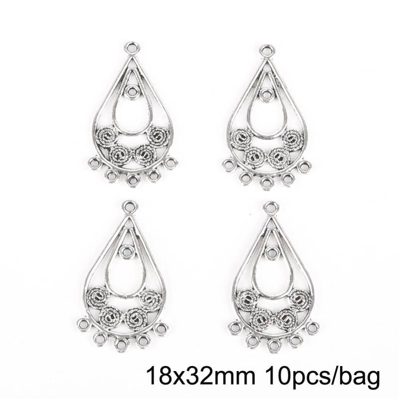 10 Stück antike Splitter fächerförmige Kronleuchter Charm Zubehör für Schmuckherstellung DIY handgemachte Handwerk 06 silber 10 Stück antike Splitter fächerförmige Kronleuchter Charm Zubehör für Schmuckherstellung DIY handgemachte Handwerk 06 silber von Joom DACH