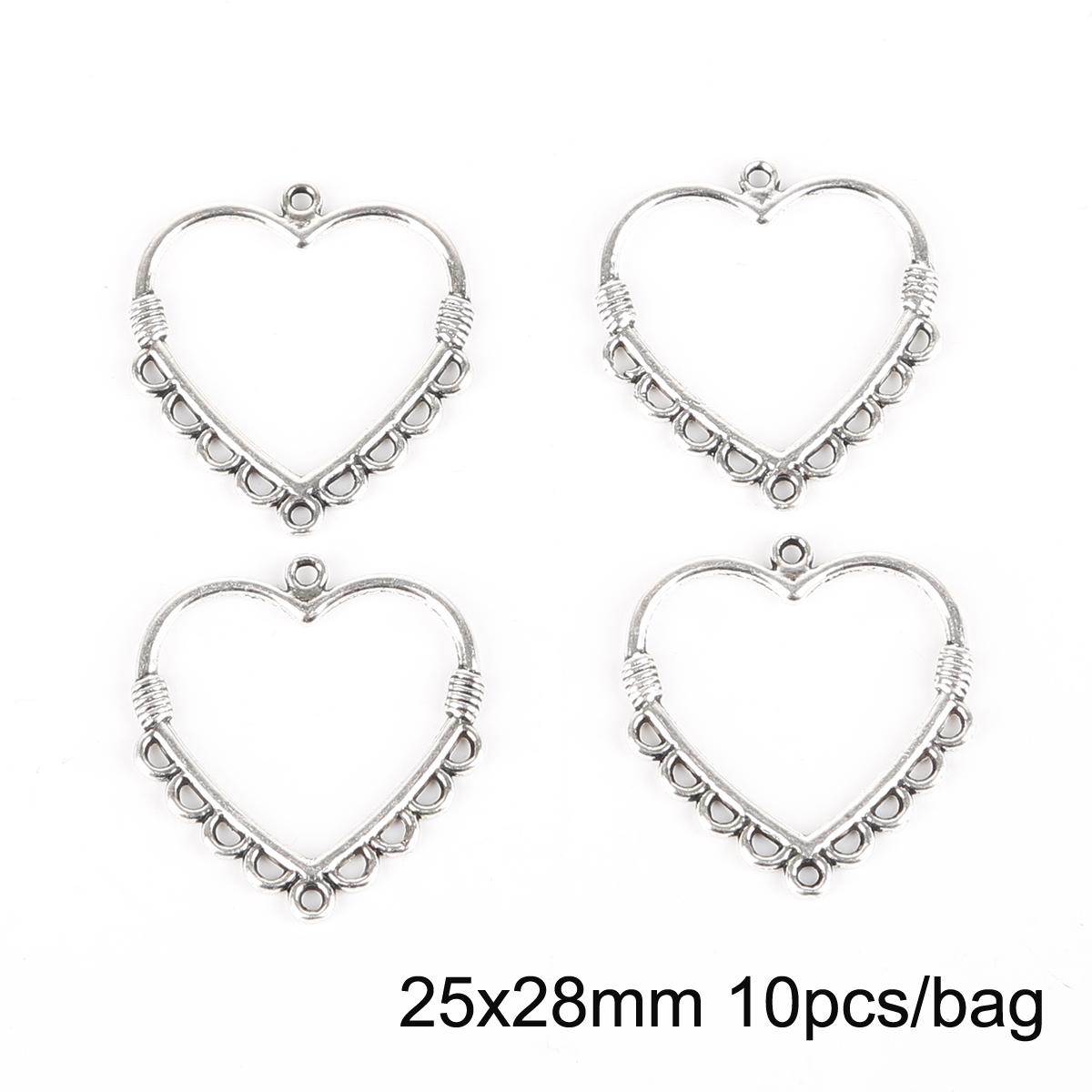 10 Stück antike Splitter fächerförmige Kronleuchter Charm Zubehör für Schmuckherstellung DIY handgemachte Handwerk 09 silber von Joom DACH