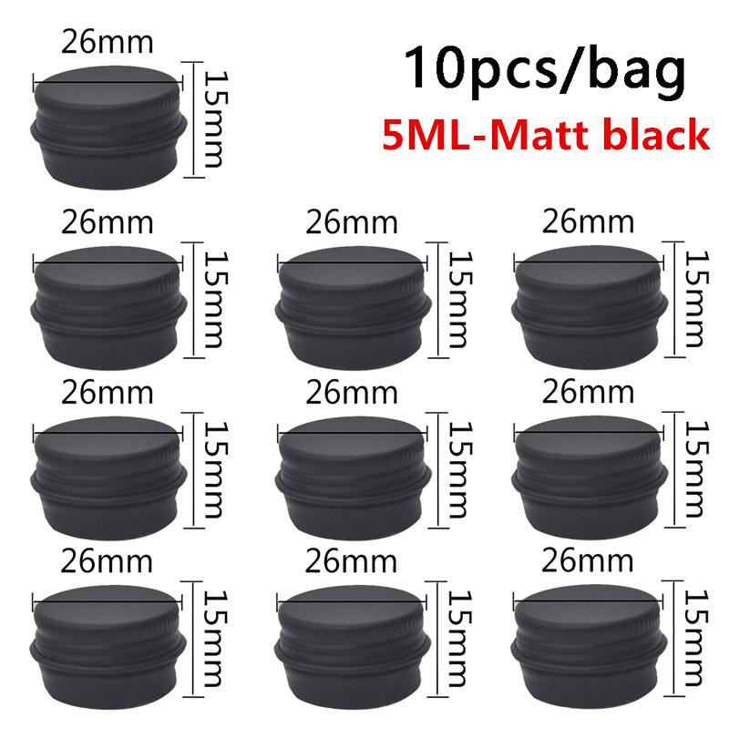 10 Stück kleine Blechdose, Mini-Metallbox, Aufbewahrung, leerer Topf, einfarbig, nachfüllbar, Flaschenbehälter, Schraubverschluss, kosmetische Aufbewahrungsgläser von Joom DACH