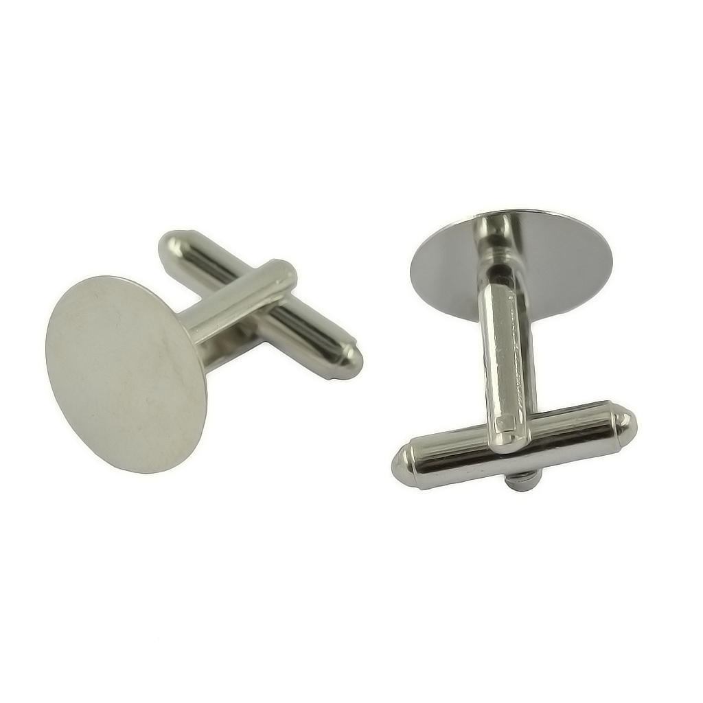 10 Stück leere Fassung Basis Pad Manschettenknöpfe DIY Hochzeit formelle Manschettenknöpfe Silber Kupfer von Joom DACH