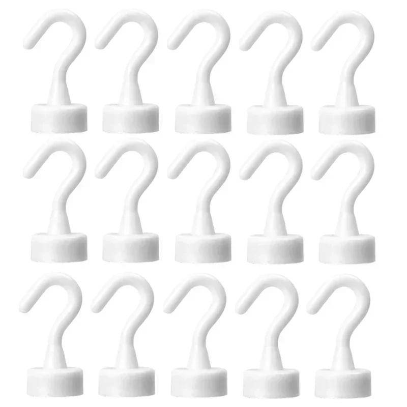 10 Stück starke Magnethaken, stanzfreier Wandmagnethaken für Schlüssel, Kleiderbügel, Küchen-/Kühlschrank-/Badezimmer-/Büro-Organizer 10pcs weiß von Joom DACH