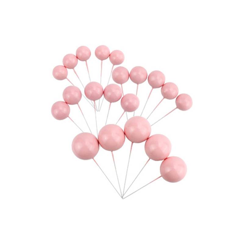 10 Stücke 2-3cm Ball Kuchen Topper Gold Blau DIY Kuchen Dekorationen Hochzeit Kinder Geburtstag Partei Liefert Baby Dusche Cupcake Flagge M rosa von Joom DACH