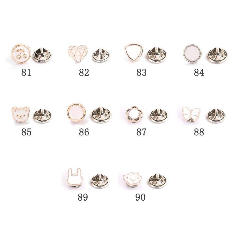 10 Stücke Freies Nähen Perle Strass Knopf Brosche Verhindern Unbeabsichtigte Exposition Tasten Broschen Pins Abzeichen Manschettenknöpfe Hemd Knopf von Joom DACH