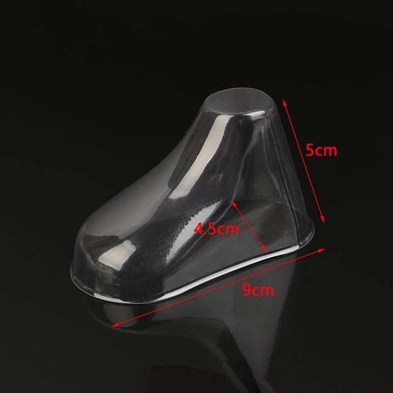 10 Stücke Klar Pvc Kind Booties Schaufenster Unterstützung Rahmen Füße Kunststoff Schuh Form Baby Schuh Bahre Socken Display-ständer 9CM von Joom DACH
