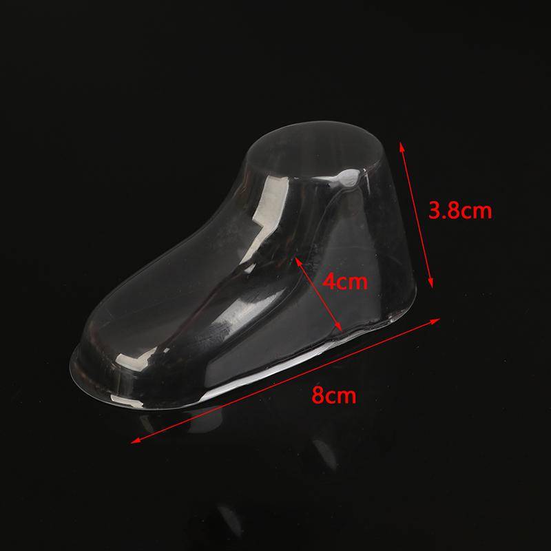 10 Stücke Klar Pvc Kind Booties Schaufenster Unterstützung Rahmen Füße Kunststoff Schuh Form Baby Schuh Bahre Socken Display-ständer 8CM von Joom DACH