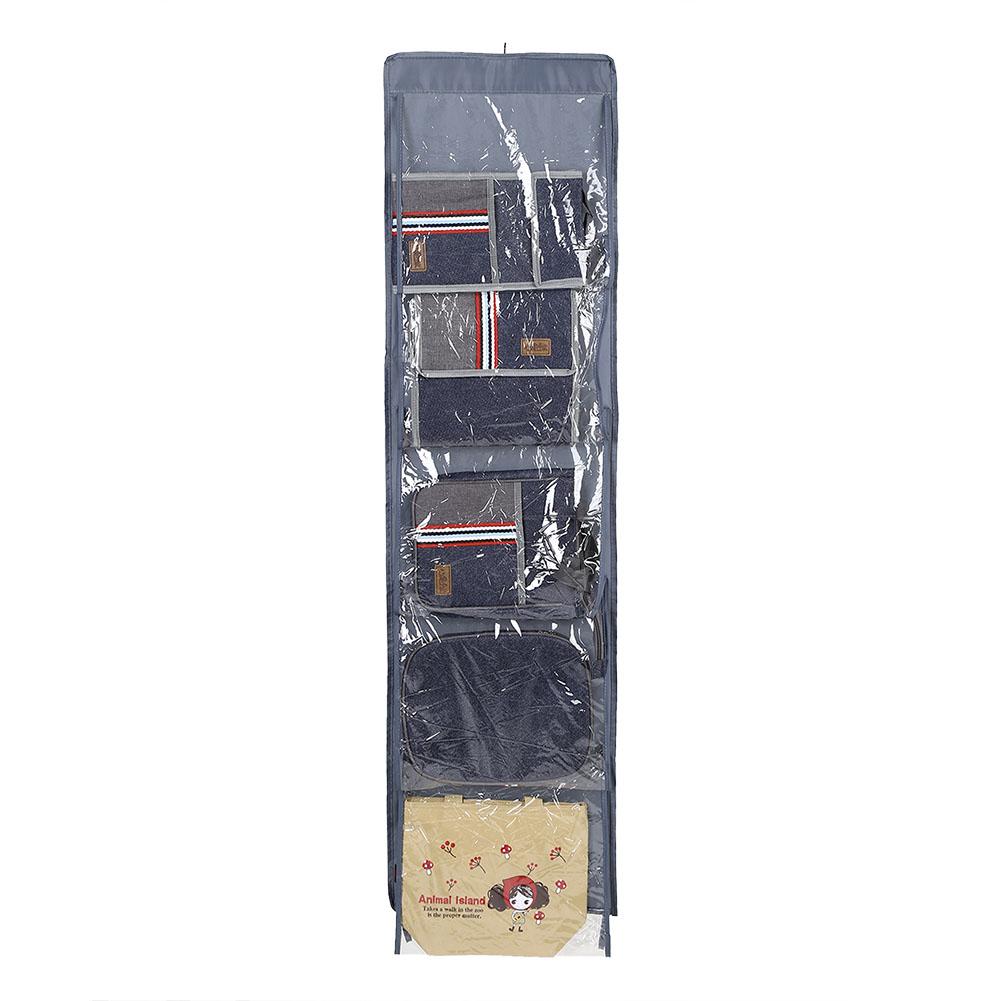 10 Taschen Faltbare Hängeaufbewahrung für Schranktür Organizer für Tragetasche Handtasche Geldbörse(Dunkelgrau) von Joom DACH