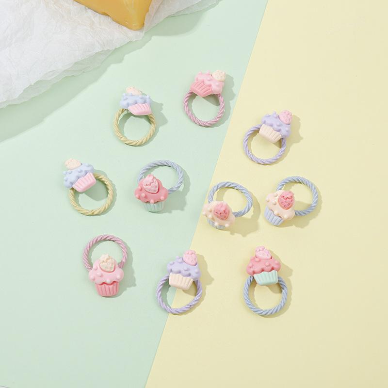 10 Teile/satz Nette Cartoon Tiere Haarbänder Mädchen Elastische Gummiband Kopfbedeckung Haar Zubehör von Joom DACH