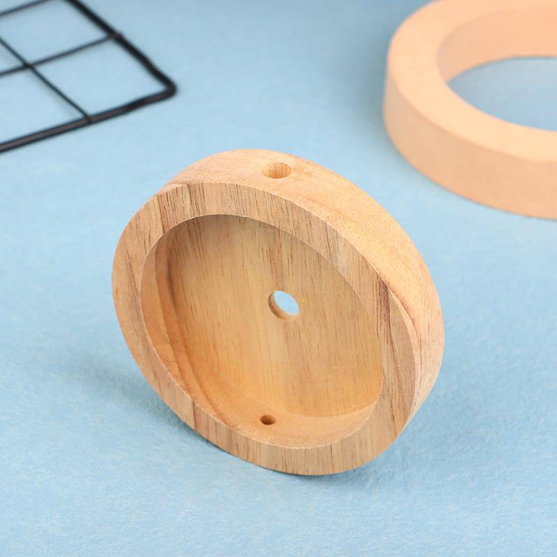 10 cm Holz Baldachin-Set Holz Lampensockel Deckenplatte Chassis Lampen Beleuchtungszubehör Vintage Kronleuchter Deckenplatte von Joom DACH