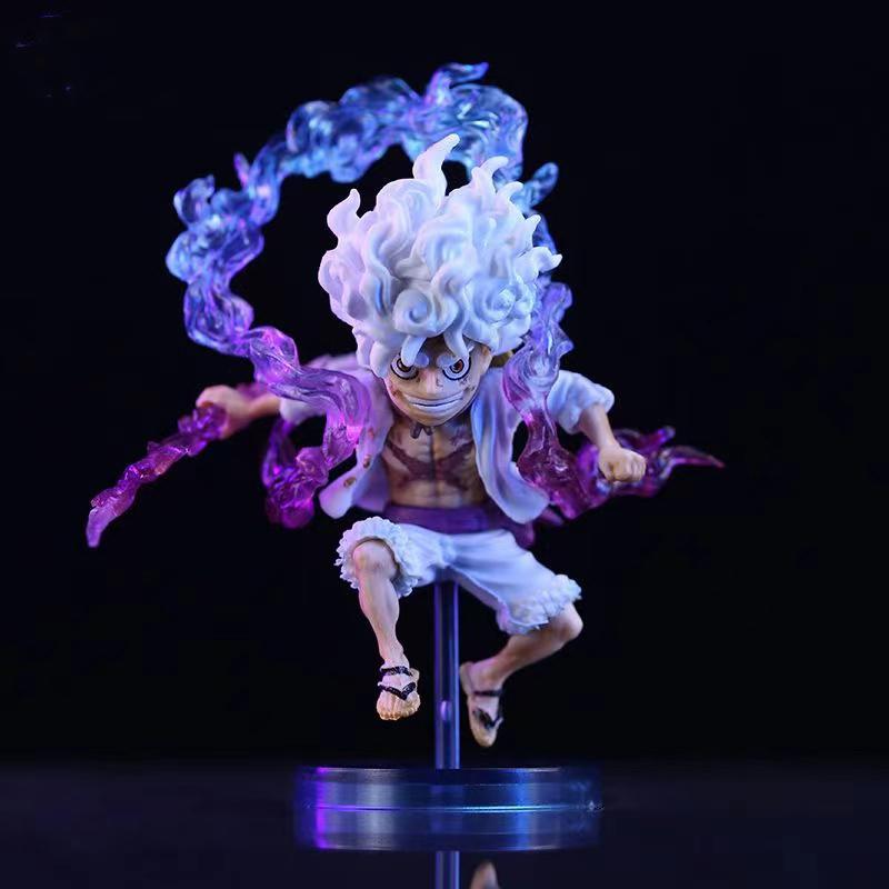10 cm Mini One Piece Battle Ruffy Gear 5 Actionfigur Nika Statue Anime Figur PVC Modell Puppe Sammlung Spielzeug Geschenk Kinder von Joom DACH