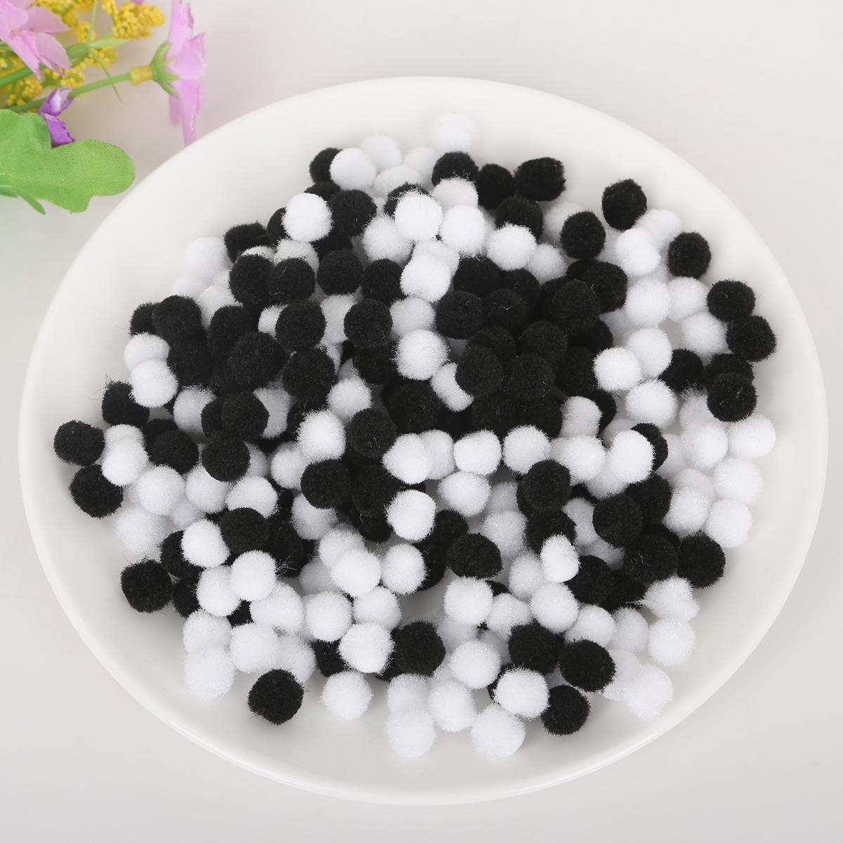 10 mm bunter Pom-Pom-Ball aus Plüsch, gemischte Farben, kreative Kinder, handgefertigtes Material, Glitzer-Schaumball, DIY-Bastelbedarf Diameter 10mm von Joom DACH