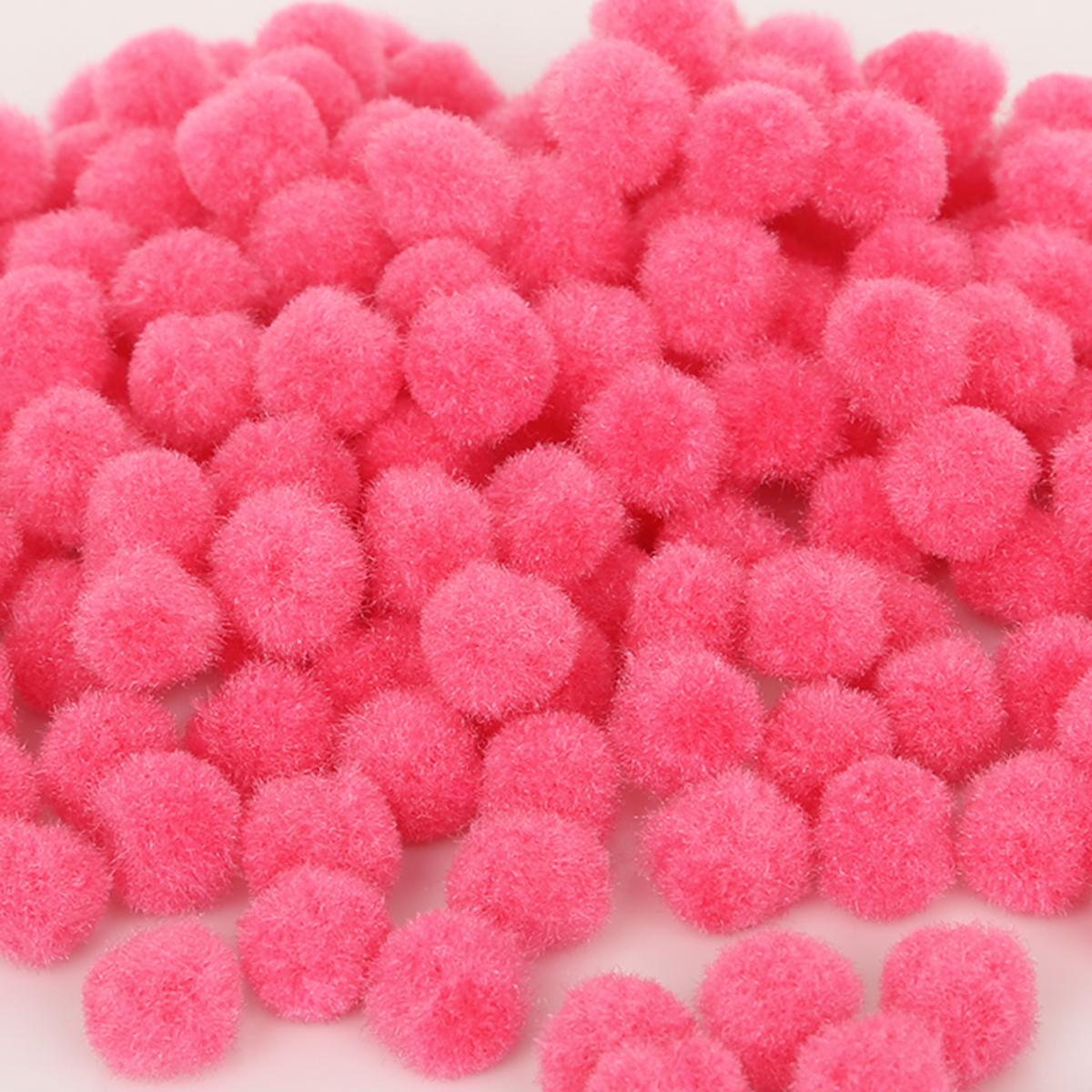 10 mm bunter Pom-Pom-Ball aus Plüsch, gemischte Farben, kreative Kinder, handgefertigtes Material, Glitzer-Schaumball, DIY-Bastelbedarf Diameter 10mm von Joom DACH