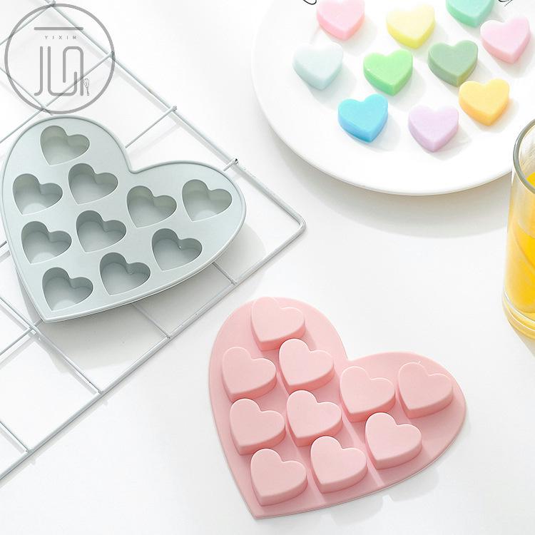 10 selbst kleine Liebe Silikon handgemachte Seife Kuchenform DIY Schokoladenform Backform Eisgitterform blau von Joom DACH