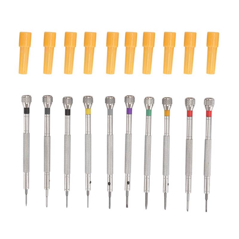 10 stücke Edelstahl Schraubendreher Uhr Gläser Reparatur Schraube Fahrer Zubehör Werkzeug von Joom DACH