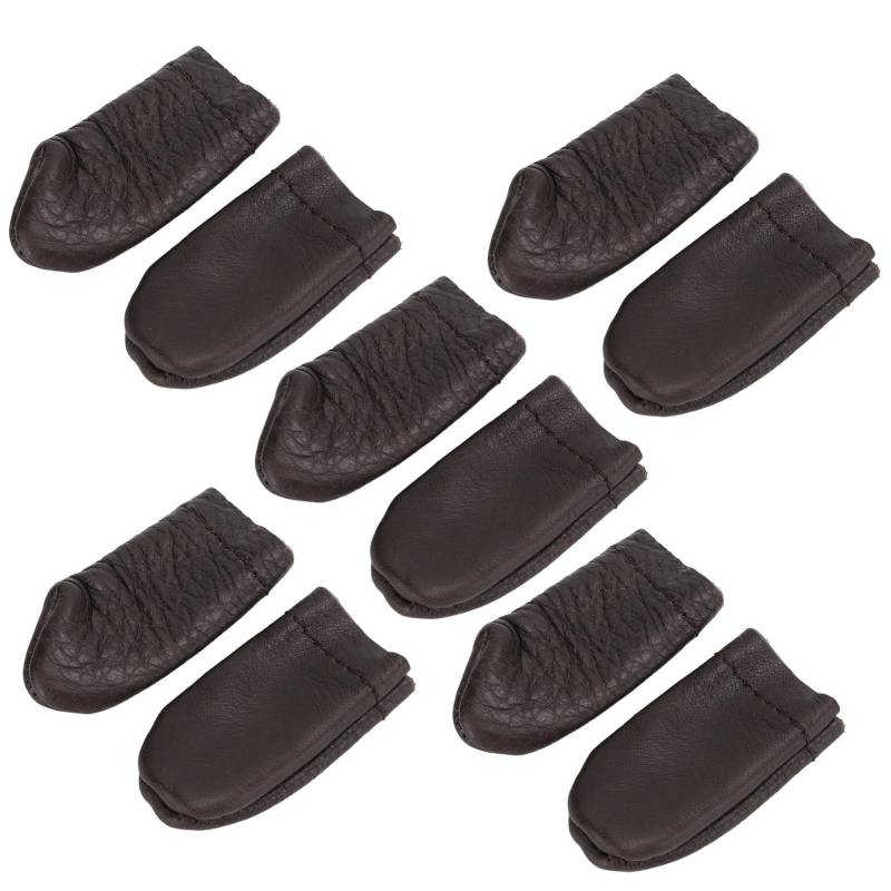 10 stücke Finger Protector Daumen Zeigefinger Fingerhut Leder für Hand Nähen Nadeln Handwerk DIY von Joom DACH