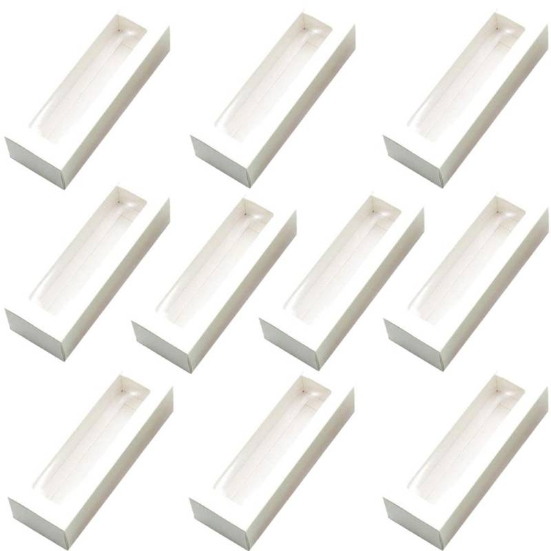 10 stücke Klar Fenster Papier Verpackung Boxen Macaron Boxen Container für Home Dessert Shop weiß von Joom DACH