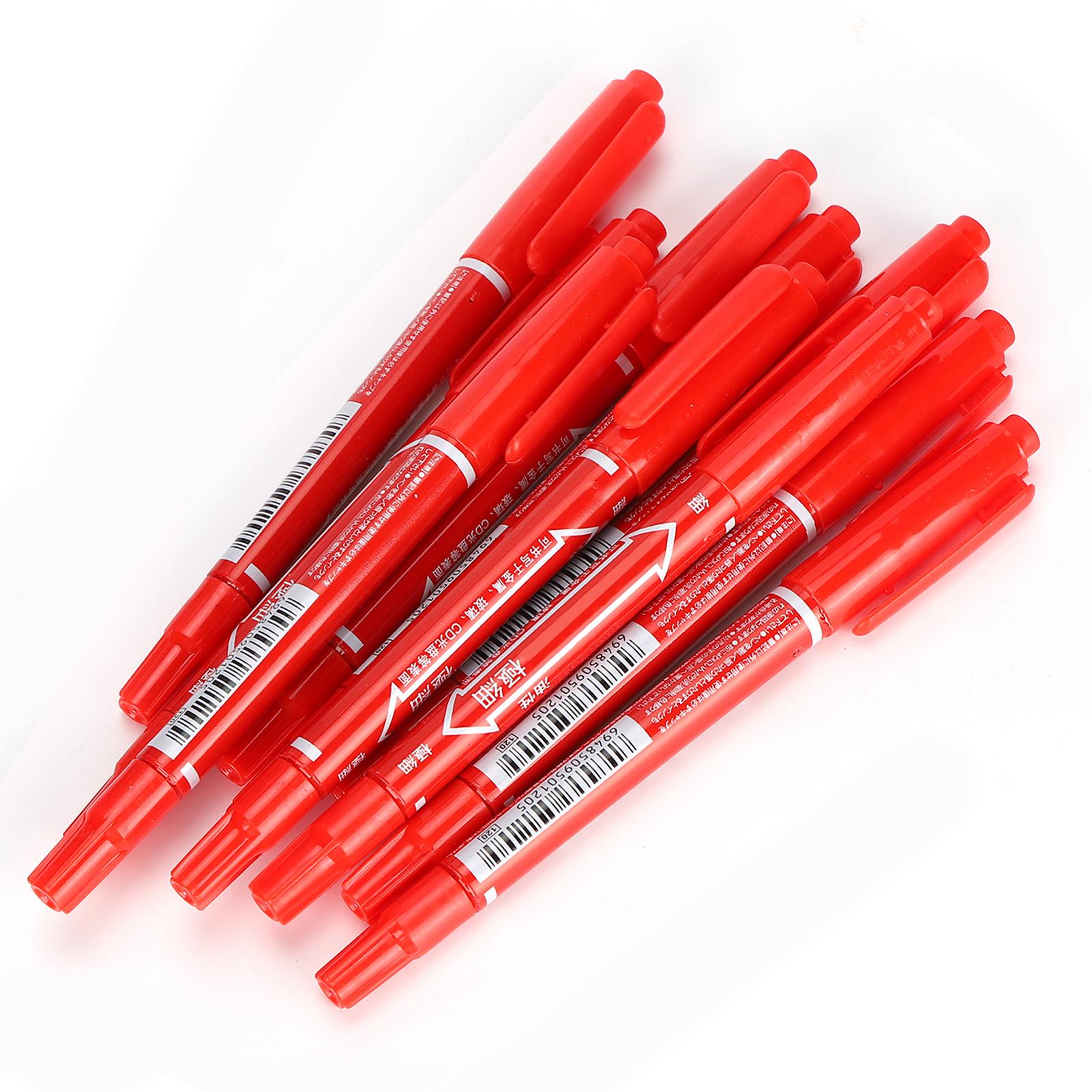 10 stücke QuickDrying Marker Stift DoubleEnd Kunst Zeichnung Schreiben Farbige Marker Set(rot ) rot von Joom DACH