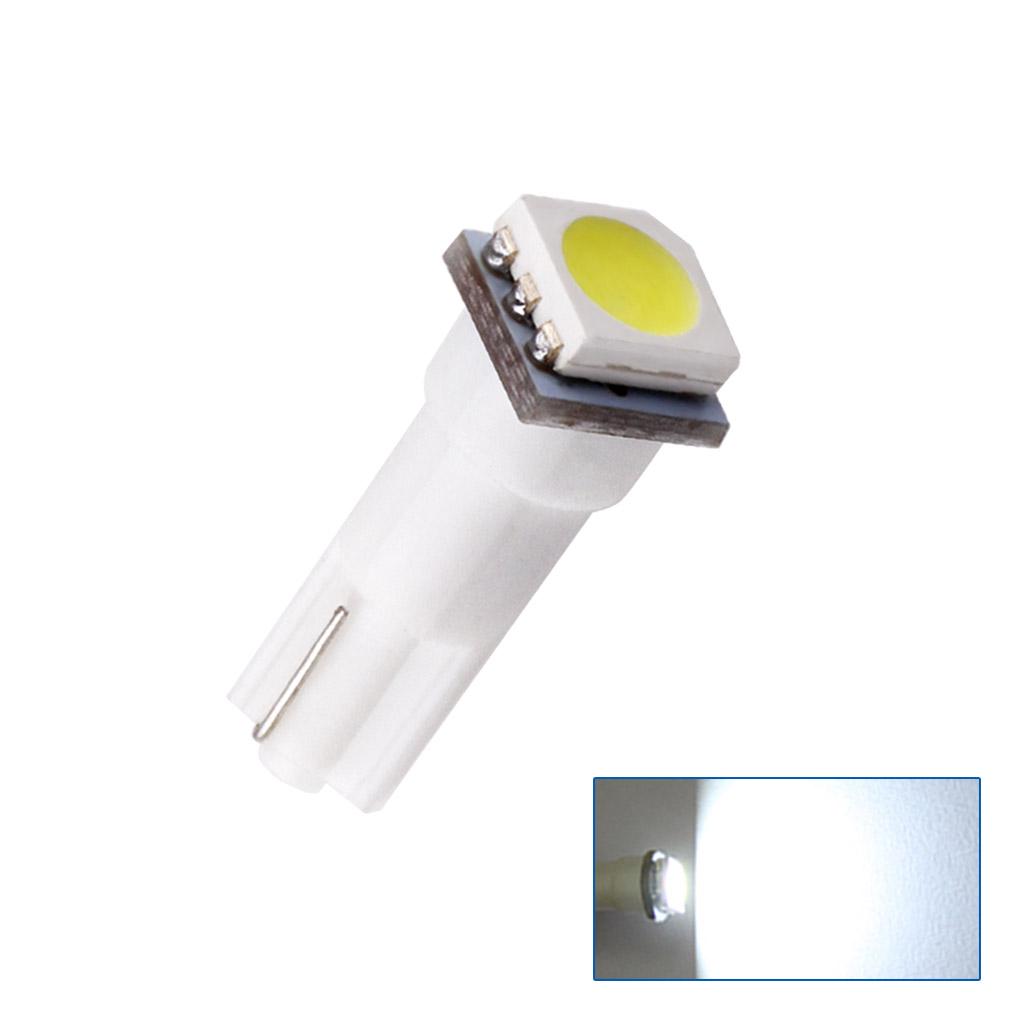 10 stücke T5 1 SMD Rot Dashboard Wedge LED Auto Glühbirne Lampe 74 dash led auto lampen innen lichter Auto Lichtquelle parkplatz 12 V weiß von Joom DACH