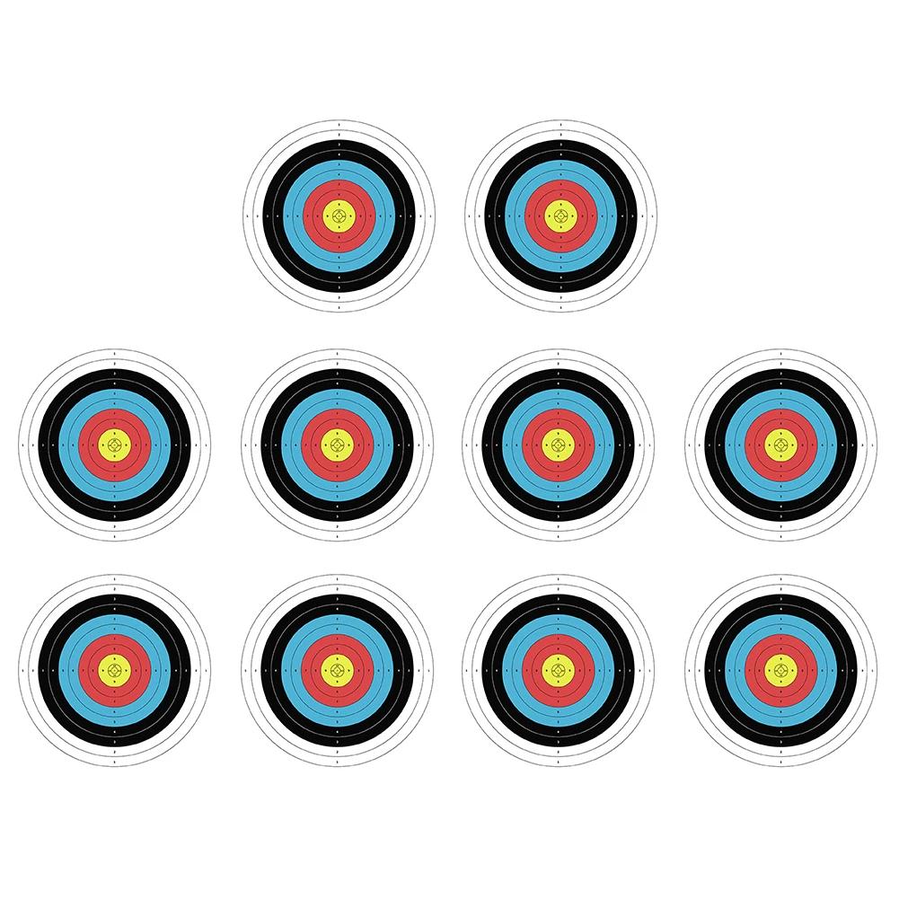 10 teile/los 40x40 cm Beruf Bogenschießen Ziele Papier Gesicht Bogen Pfeil Gauge Schießen Ziel Papier Traditionellen Schießen Zubehör von Joom DACH
