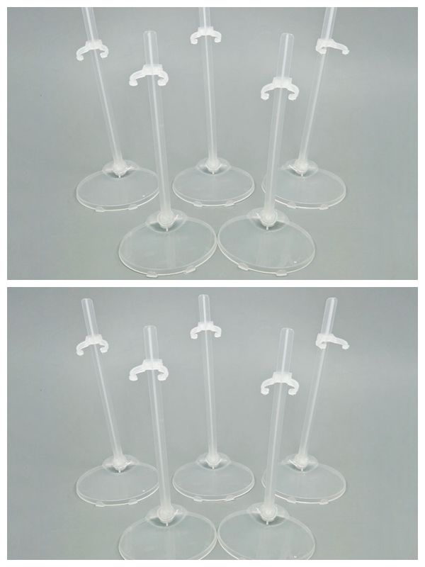 10 teile/los Transparente Puppe Ständer Unterstützung für Barbie Puppen Prop Up Mannequin Modell Display Halter transparent von Joom DACH