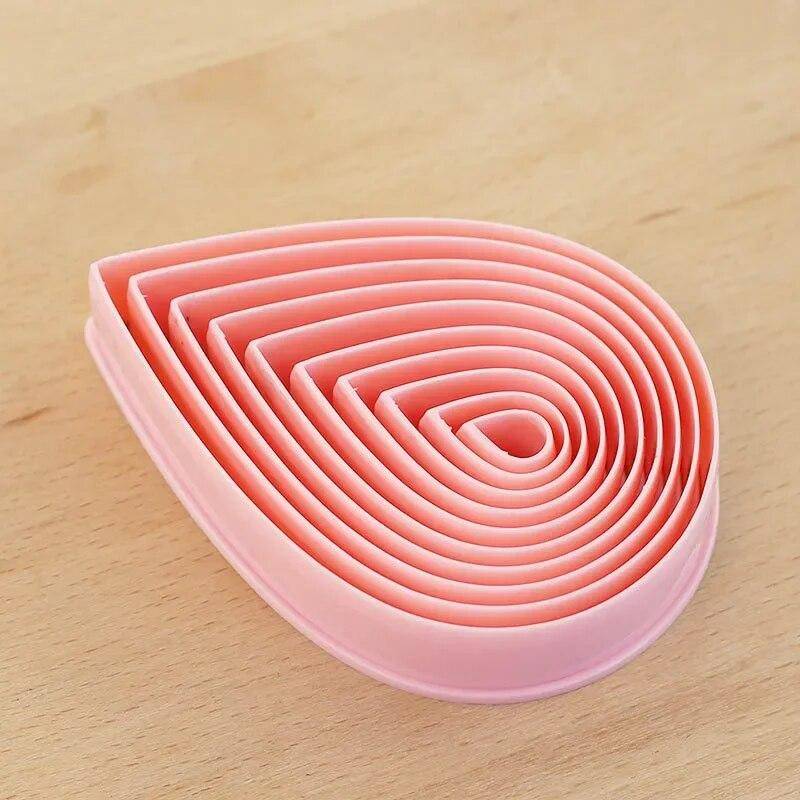 10-teiliges Keksausstecher-Set in Wassertropfenform, Gebäck-Backform, Polymer-Ton-Ausstecher, Kuchenschneider-Form 10pcs von Joom DACH