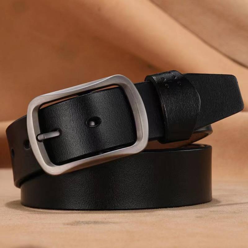 100-170 cm Echte Kuh Echtes Leder Gürtel für Mann Hohe Qualität Plus Lange Größe Männlich Pin Schnalle Taille gurtband 130CM von Joom DACH