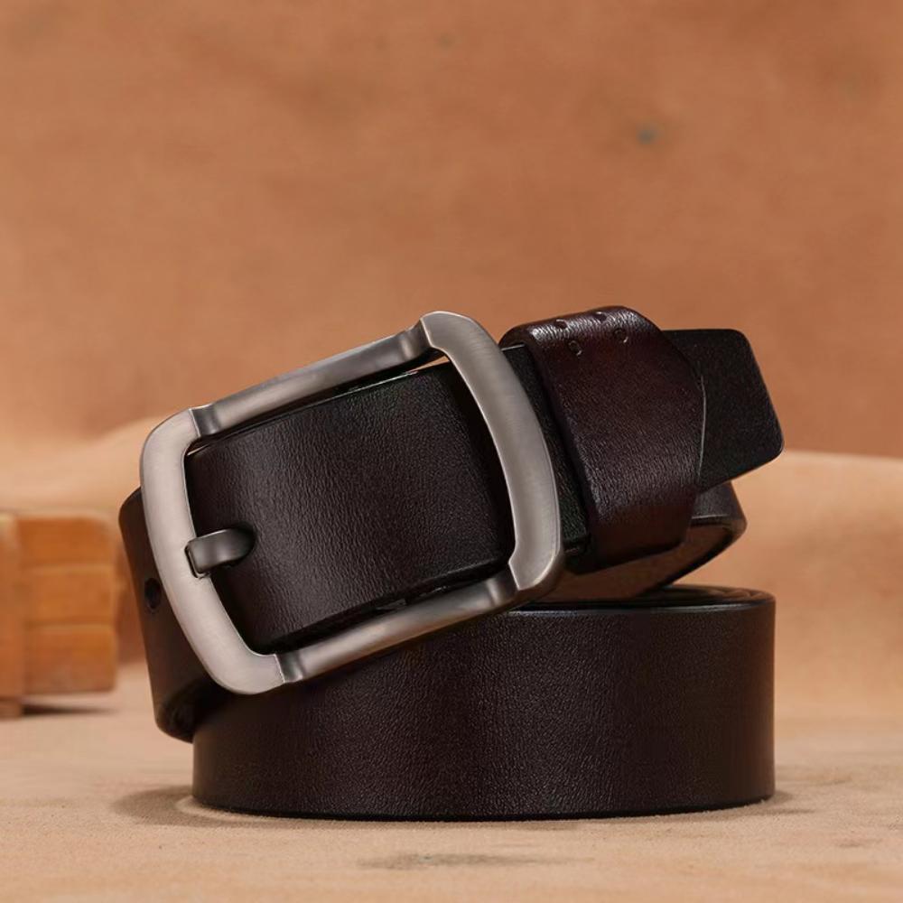 100-170 cm Echte Kuh Echtes Leder Gürtel für Mann Hohe Qualität Plus Lange Größe Männlich Pin Schnalle Taille gurtband 150CM von Joom DACH