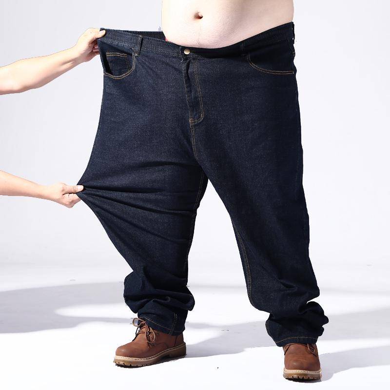 100-200 Kg Super Extra Große Lockere Passform Plus Fett Plus Große Hochwertige Jeanshose Für Herren 8XL von Joom DACH