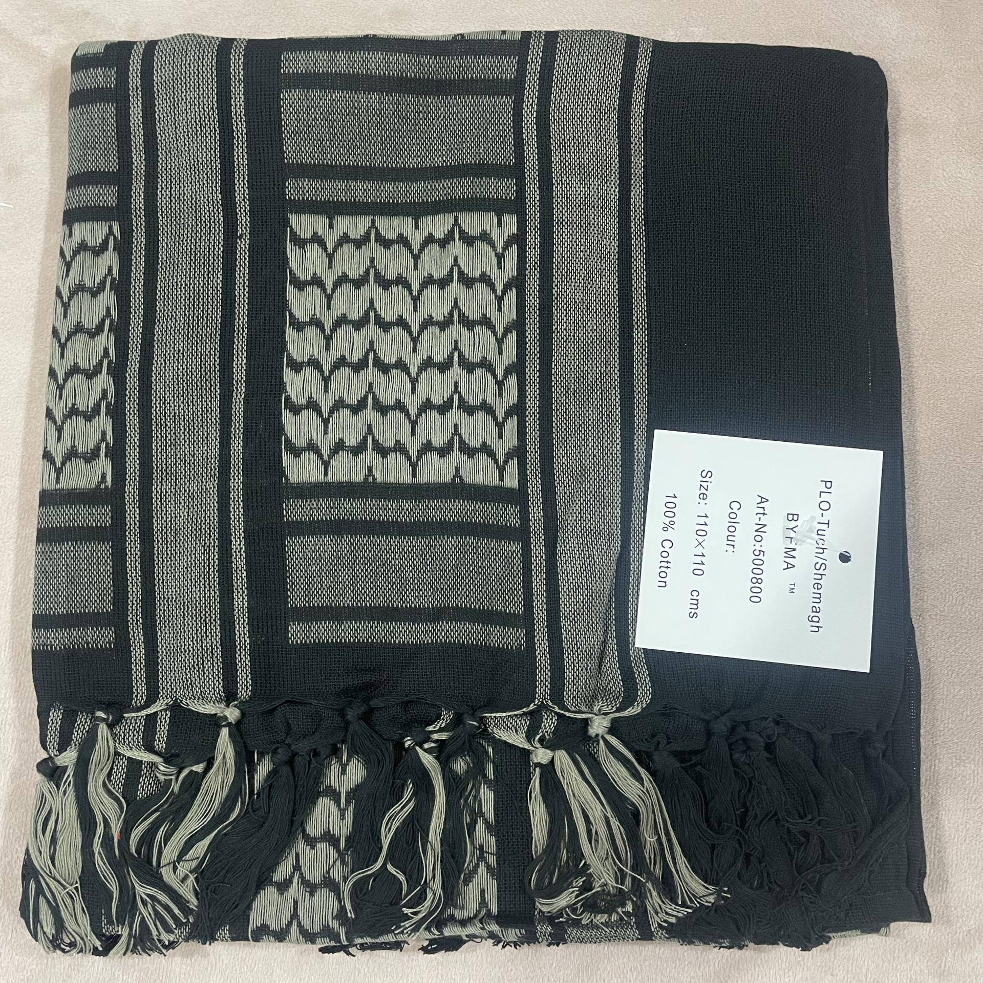 100% Baumwolle Camouflage Jacquard Schal: Outdoor Schal & Herren Gesichtsmaske gold/schwarz von Joom DACH