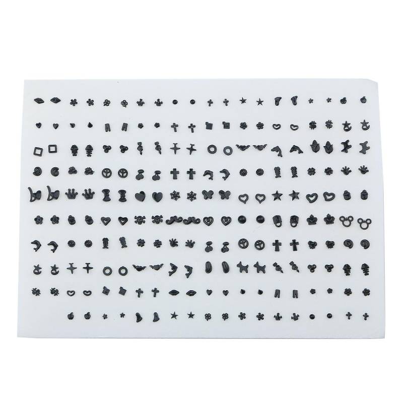 100 Paare/los Frauen Kleine Ohrstecker Sets Kristall Mädchen Kind Stern Herz Mond Ohrring Schmuck von Joom DACH