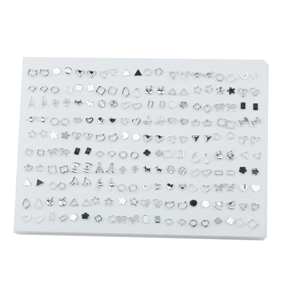 100 Paare/los Frauen Kleine Ohrstecker Sets Kristall Mädchen Kind Stern Herz Mond Ohrring Schmuck von Joom DACH