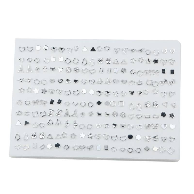 100 Paare/los Frauen Kleine Ohrstecker Sets Kristall Mädchen Kind Stern Herz Mond Ohrring Schmuck von Joom DACH