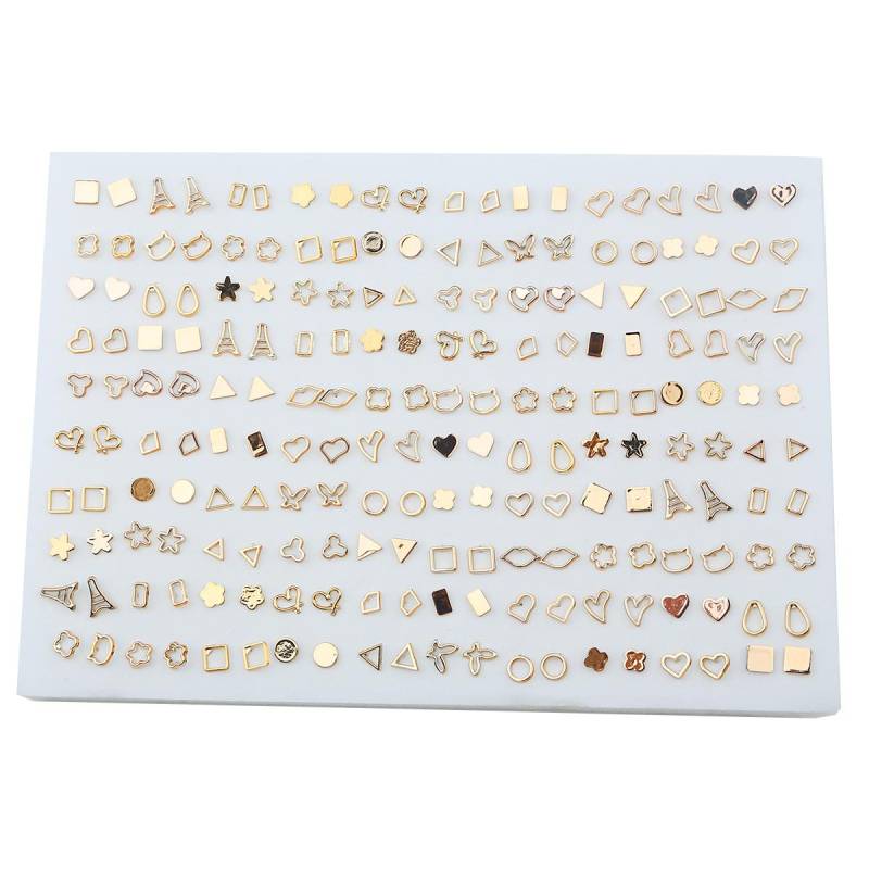 100 Paare/los Frauen Kleine Ohrstecker Sets Kristall Mädchen Kind Stern Herz Mond Ohrring Schmuck von Joom DACH