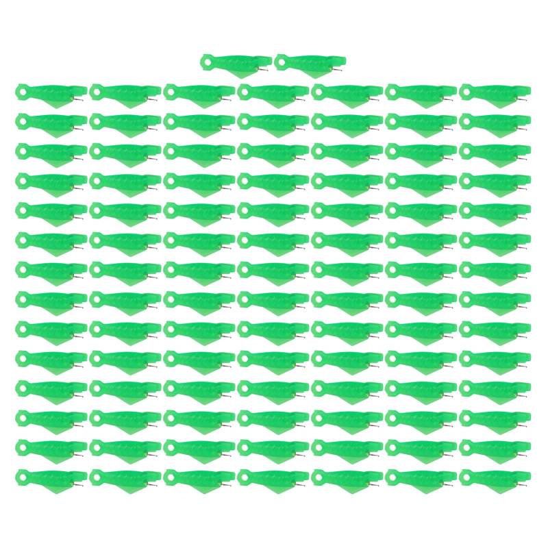 100 STÜCK Nadeleinfädler Grün Fischförmig Nähnadel Einfädler Nähmaschine Automatischer Einfädler von Joom DACH