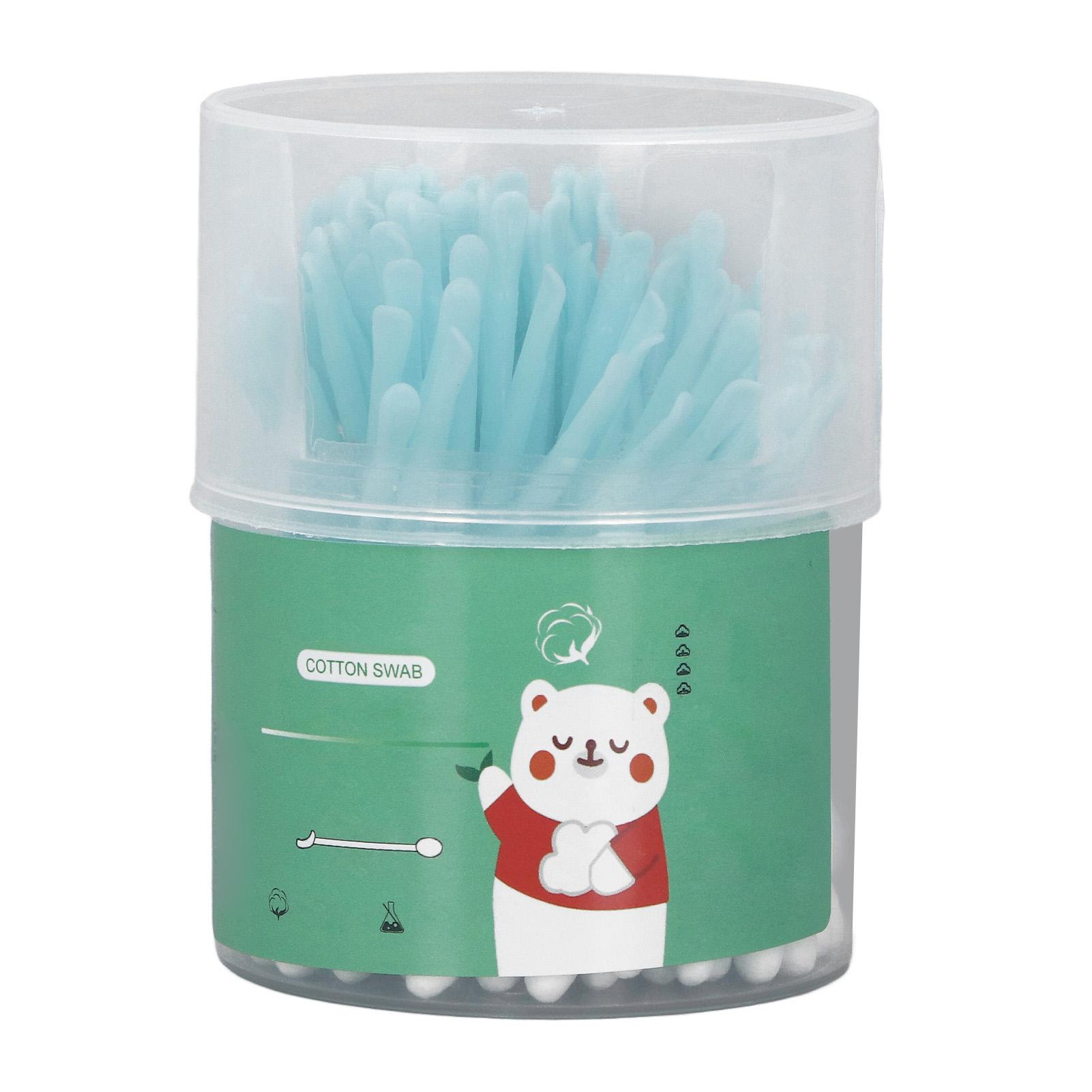 100 STÜCKE 2 in 1 Wattestäbchen Doppelkopf Reinigung Ohrlöffel Wattestäbchen Einweg Make-up Entferner von Joom DACH