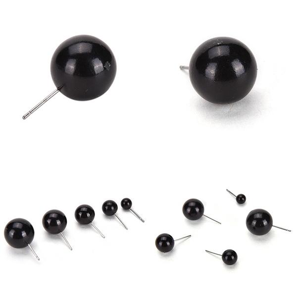 100 Stück 4–14 mm schwarze Bohnen Typ Augen Ball Knopf Diy Spielzeug Augen Zubehör schwarze Nadel Puppe Spielzeug Augen mit Stift für DIY Filzen 100 Stück 8MM von Joom DACH